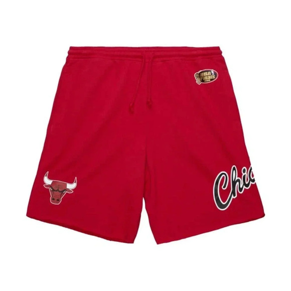 Mitchell & Ness Mens Game Day FT Chicago Bulls Shorts Drawstring Red 2XL NWT